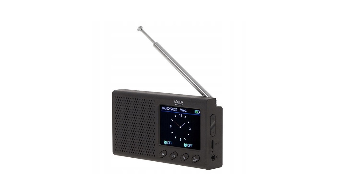 RADIO PRZENOŚNE KUCHENNE RETRO LCD BLUETOOTH ZEGAR ANTENA FM USB