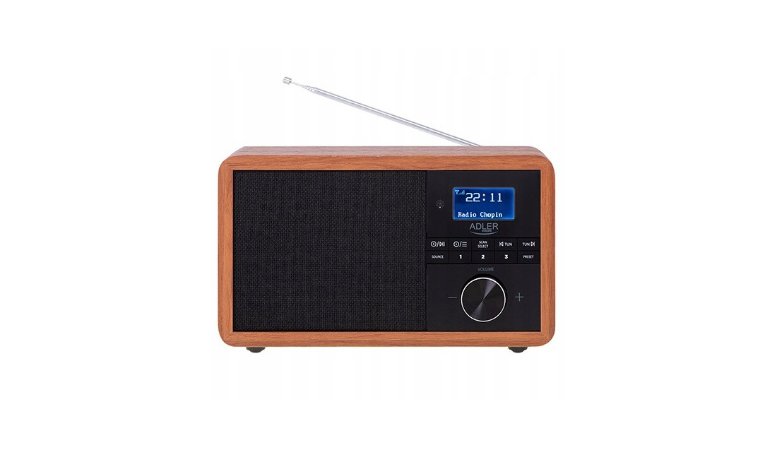 Radio DAB FM Prenośne + Bluetooth Pilot Zegar LCD