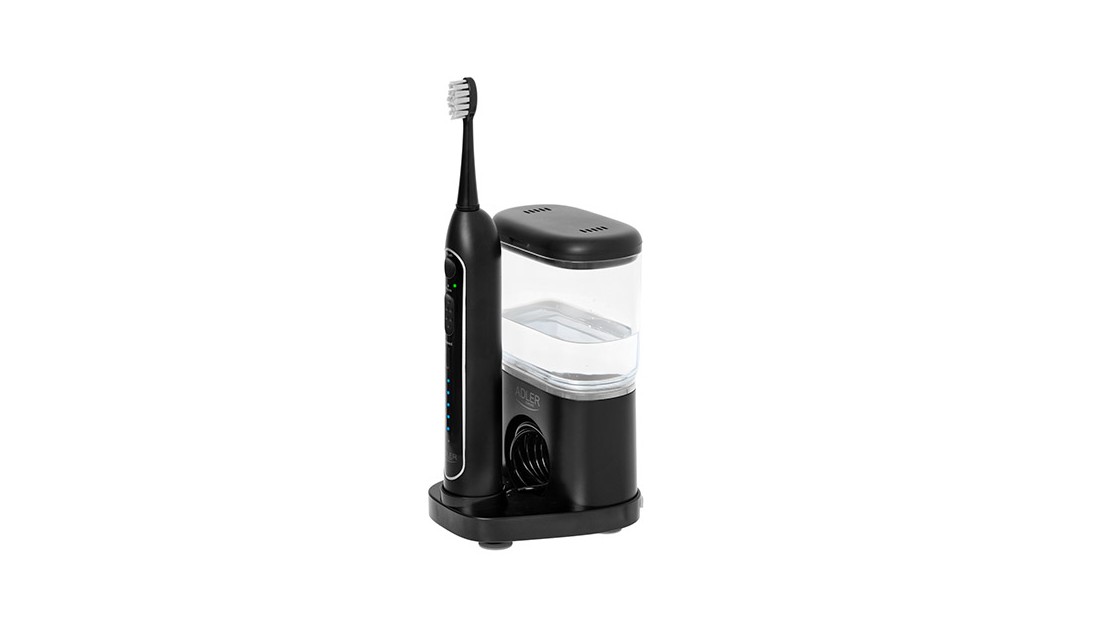 SZCZOTECZKA SONICZNA IRYGATOR DO ZĘBÓW 2w1 USB + 2 KOŃCÓWKI W ETUI ZESTAW