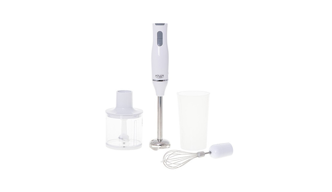 BLENDER RĘCZNY KUCHENYY 700ml 800W +2 POJEMNIKI ZESTAW ADLER