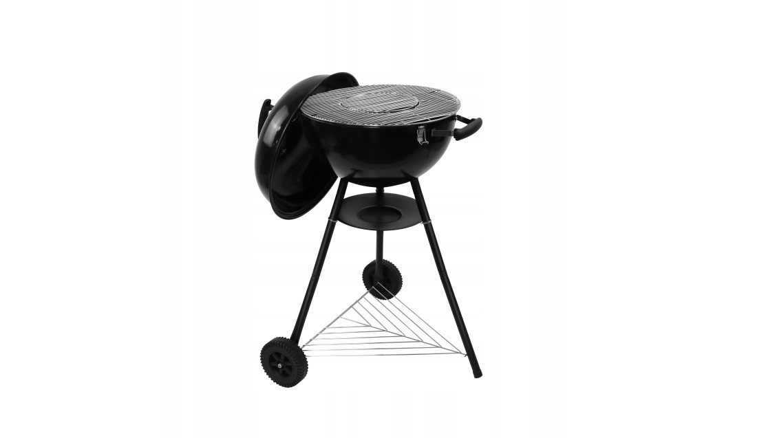 GRILL ELEKTRYCZNY 2w1 1600W Elektryczno-Węglowy Ogrodowy z pokrywką Gregman