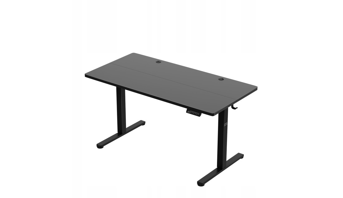 Biurko Elektryczne 140cm Regulowane Pamięć stolik biurowy Leader 7.3 Black