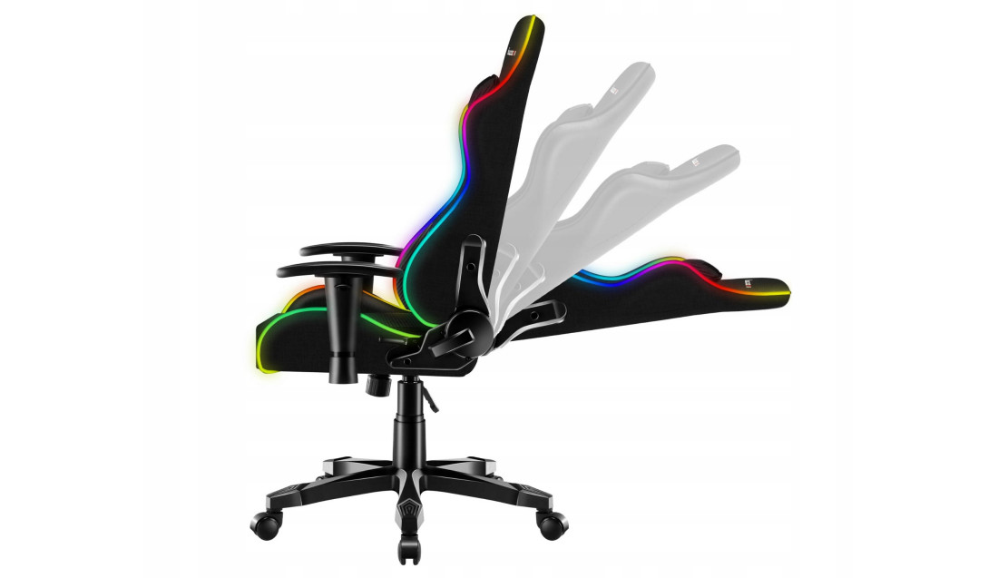 FOTEL GAMINGOWY DLA DZIECKA GRACZA KRZESŁO RGB 74x52x27