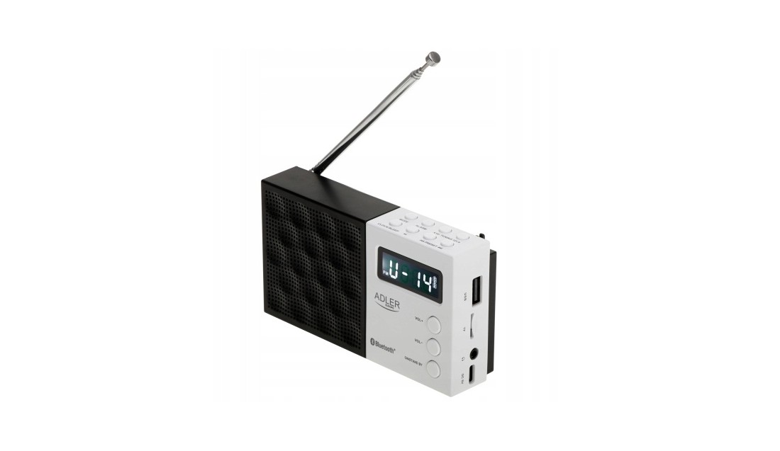 Radio cyfrowe LCD AM/FM Wielofunkcyjne 20 stacji Bluetooth/USB/SD Adler