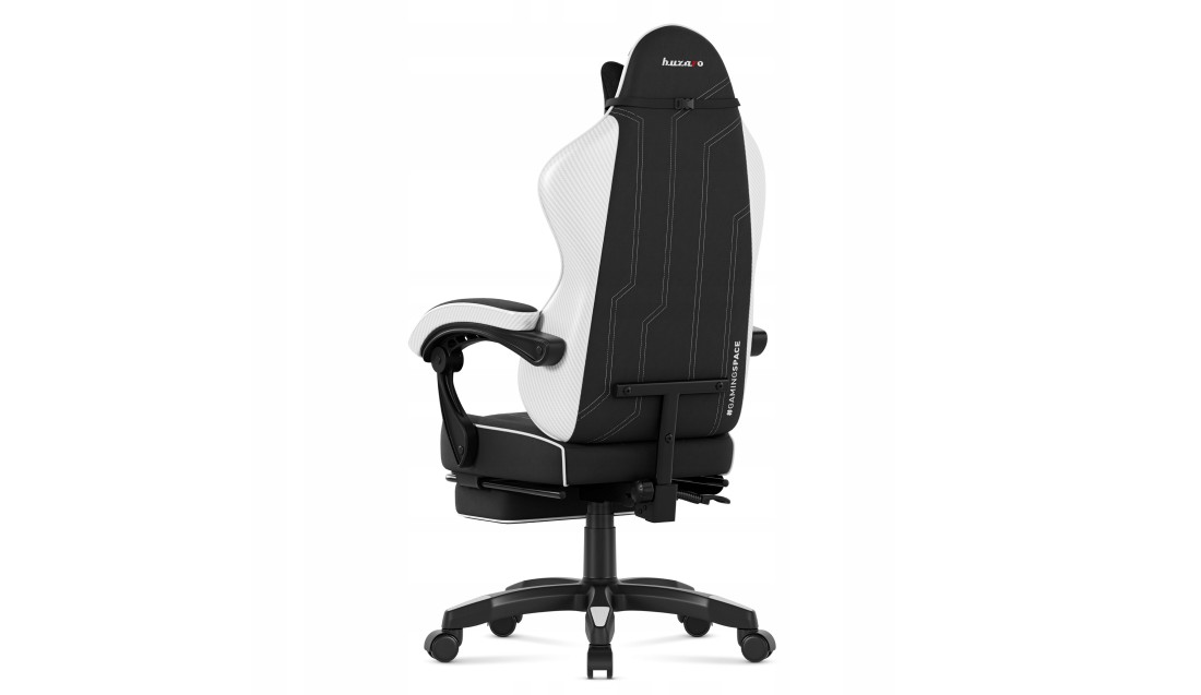 Fotel Gamingowy Ergonomiczny z Podnóżkiem Biurowy Regulowany Huzaro
