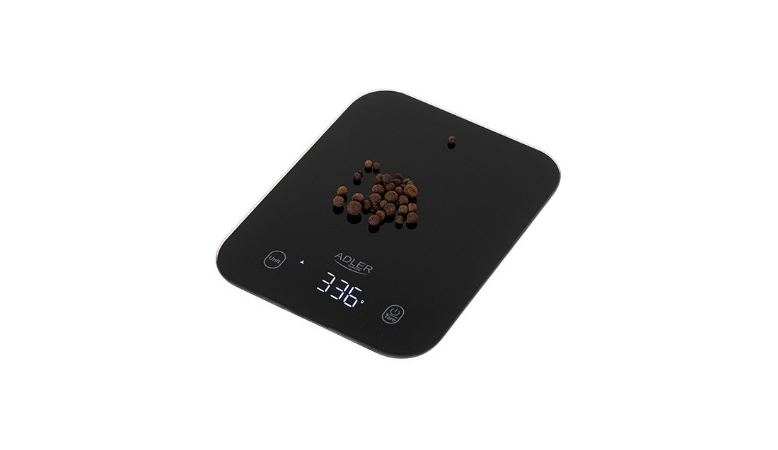 Precyzyjna Waga Kuchenna LED 1g/10kg + Baterie Adler Czarna