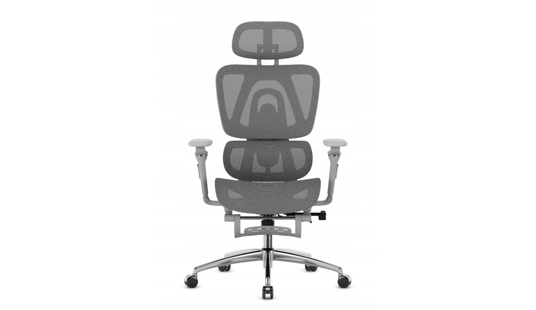 Fotel Ergonomiczny Biurowy Krzesło Obrotowe Z Podnóżkiem Mark Adler