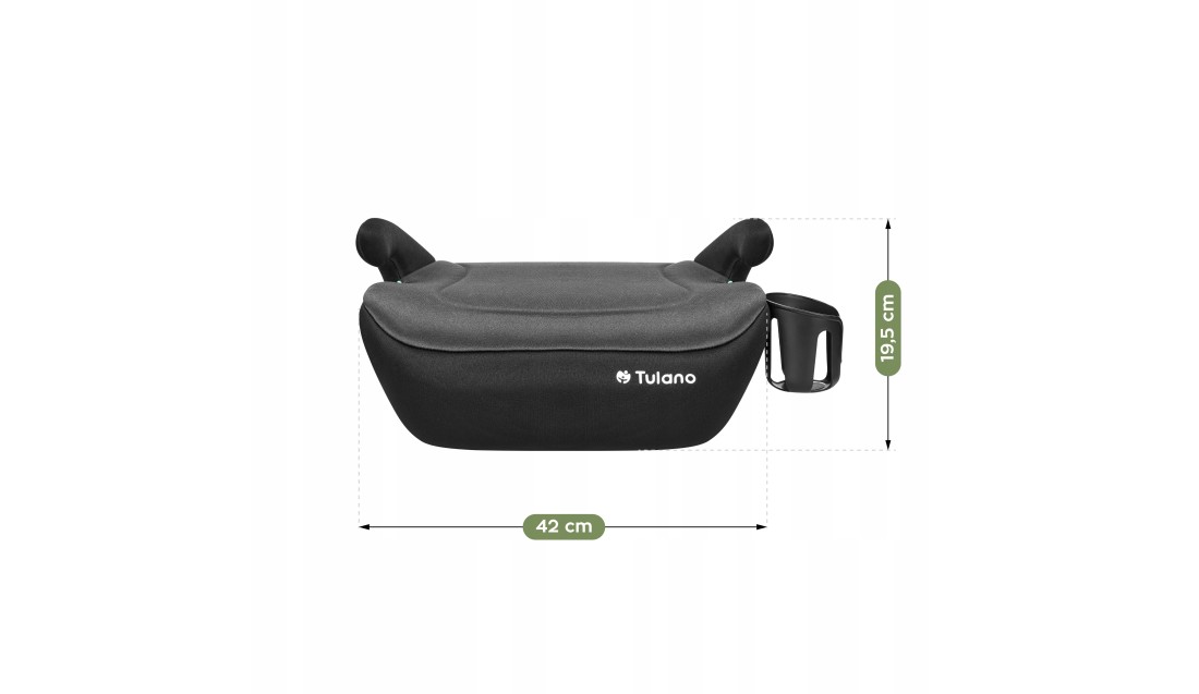 Fotelik samochodowy podstawka Tulano Cabby 20 GREY 125-150 cm I-Size