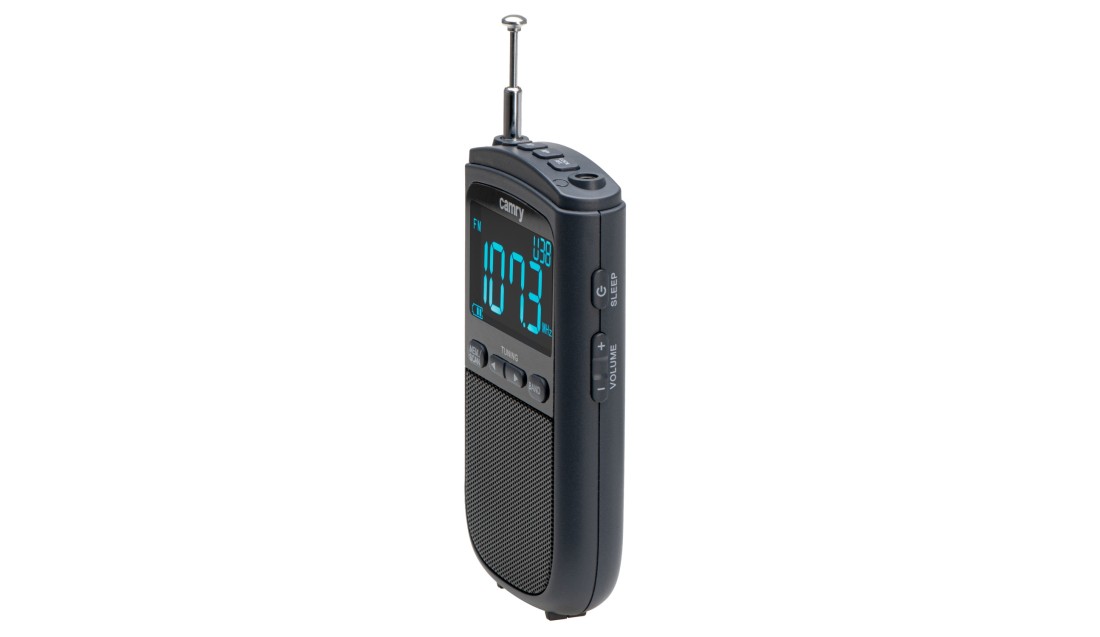 Radio Mini Przenośne FM/AM USB LCD Funkcja Drzemki 20 Stacji Camry