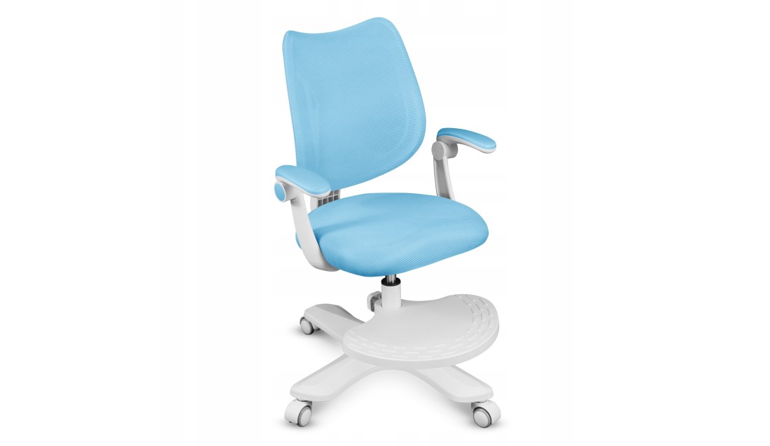 Fotel ergonomiczny dla dzieci biurowy obrotowy Krzesło dziecięce Podnóżek