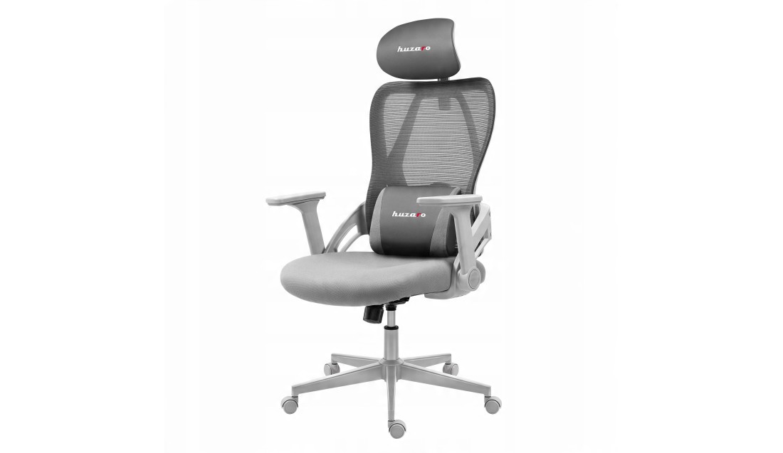 FOTEL GAMINGOWY ERGONOMICZNY KRZESŁO GRACZA KOMPUTEROWE PODNÓŻEK HUZARO