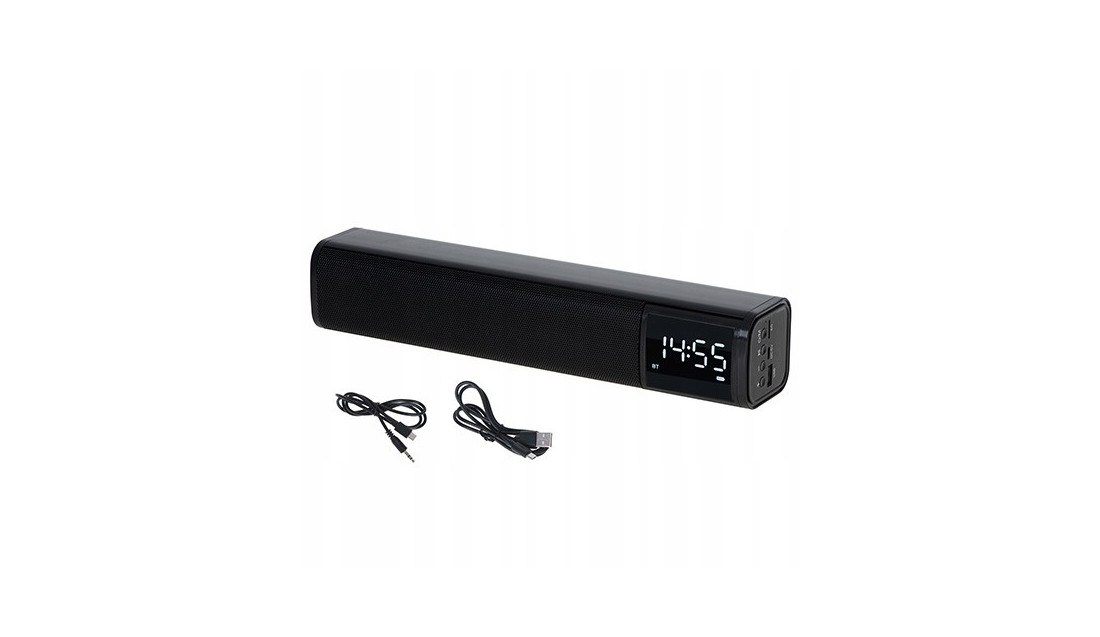 GŁOŚNIK RADIOBUDZIK ZEGAR BUDZIK Bluetooth/USB/AUX