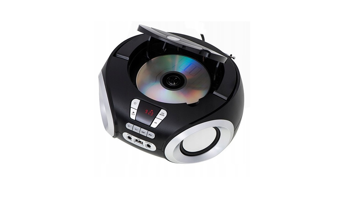 Odtwarzacz Radio Boombox CD-MP3 USB Czarny Adler