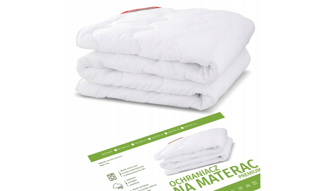 PIKOWANY OCHRANIACZ NA MATERAC 90x200 MATA PREMIUM