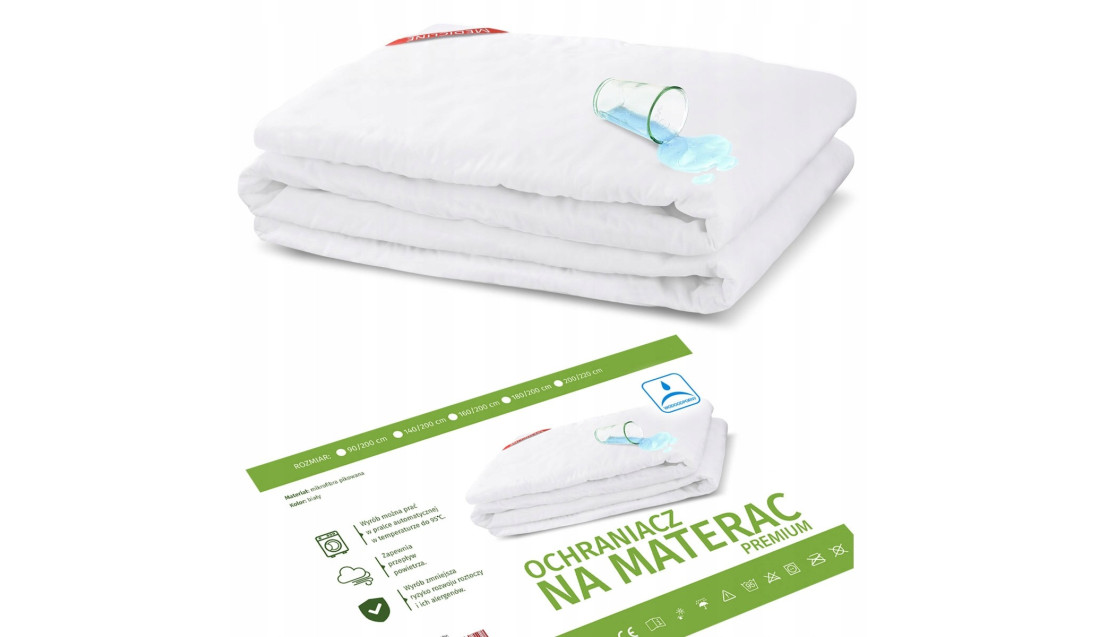 Ochraniacz na materac nakładka 200x220 wodoodporny
